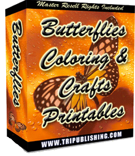 Butterflies Printable Coloring Book