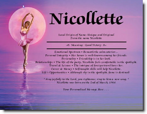 Ballerina Name Origin