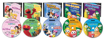 Licenced Character Music CDs - Mickey Mouse, Disney Princesses, Elmo, Veggie Tales, VeggieTales and Barney