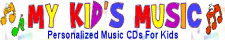 Personalized Children's Music CDs - music for kids with their names