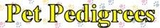 Order personalized Pet pedigree prints for dogs and cats.