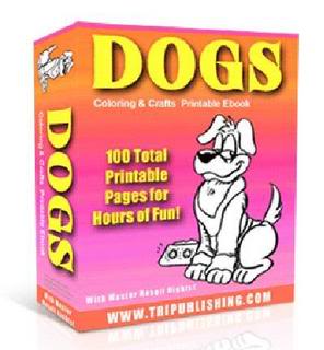 Dogs Coloring E-Book