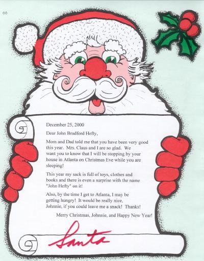 Letter from Santa